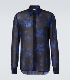 Sheer floral shirt
