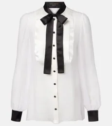 Sheer silk blouse