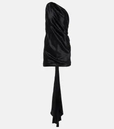 Shiloh one-shoulder silk top Shiloh one-shoulder silk top