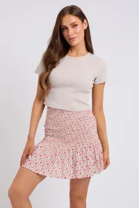 Shirred Drop Hem Skirt 10