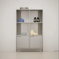 Shoe Rack in Grey with Drawers and Legs Shoe Rack in Grey with Drawers and Legs