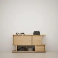 Shoe Rack in Oak with Drawers Shoe Rack in Oak with Drawers