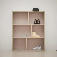 Shoe Rack in Pink with Backpanels Shoe Rack in Pink with Backpanels