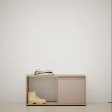 Shoe Rack in Pink with Drawers Shoe Rack in Pink with Drawers