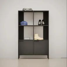 Shoe Rack in Premium Black with Drawers and Legs