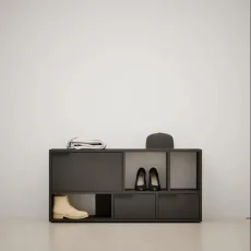Shoe Rack in Premium Black with Drawers Shoe Rack in Premium Black with Drawers