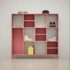 Shoe Rack in Reisinger Pink with Legs Shoe Rack in Reisinger Pink with Legs