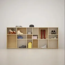 Shoe Rack in White Oak
