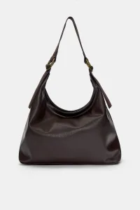 Shopper Bag With Rings - Brown