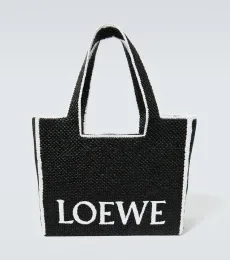 Shopper Large de rafia con logo Shopper Large de rafia con logo