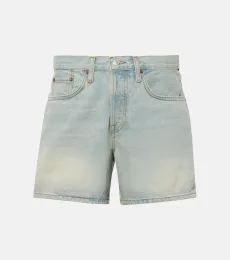 Short à taille mi-haute en jean
