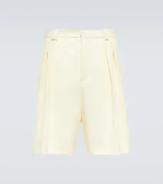Short ample en laine à taille haute Short ample en laine à taille haute