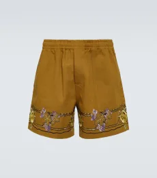 Short Autumn Royal brodé en coton Short Autumn Royal brodé en coton