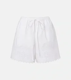 Short en coton à broderies anglaises Short en coton à broderies anglaises