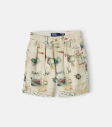 Short en denim à imprimé Short en denim à imprimé