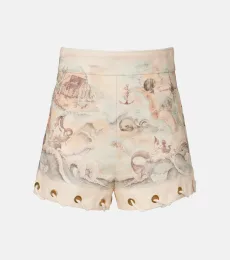 Short imprimé en lin Short imprimé en lin