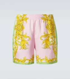 Short imprimé en soie Short imprimé en soie