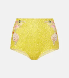 Short Marina à taille haute à ornements Short Marina à taille haute à ornements