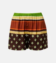 Short Tia en satin imprimé Short Tia en satin imprimé