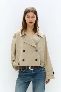 Short Trench Coat ight camel