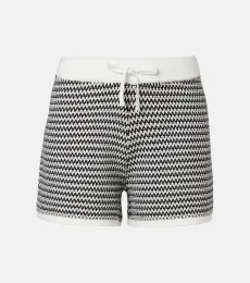 Short Villiers en coton à motif chevron Short Villiers en coton à motif chevron