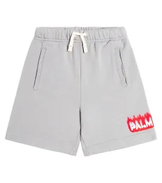 Shorts de jersey de algodón con logo Shorts de jersey de algodón con logo