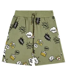Shorts de jersey de algodón estampados