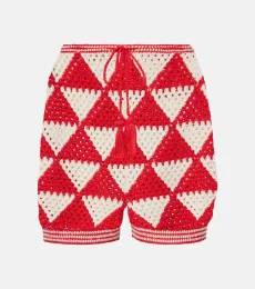 Shorts Malia de croché de algodón Shorts Malia de croché de algodón