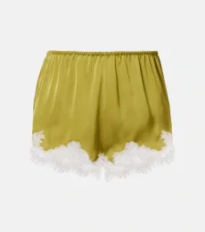 Shorts Norden de satén con encaje