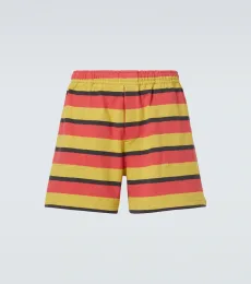 Shorts Rec de jersey de algodón a rayas Shorts Rec de jersey de algodón a rayas