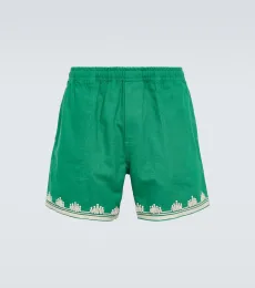 Shorts Ripple de algodón bordados Shorts Ripple de algodón bordados