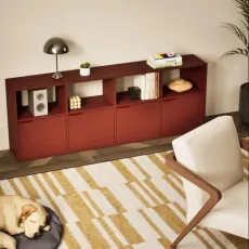 Sideboard in Burgund with Drawers Sideboard in Burgund with Drawers