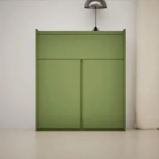 Sideboard in Green with External Drawers Sideboard in Green with External Drawers