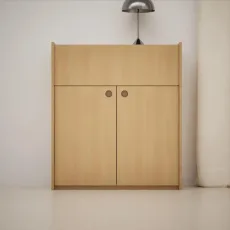 Sideboard in Light Wood Effect with External Drawers