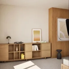 Sideboard in Oak with Doors and Drawers Sideboard in Oak with Doors and Drawers