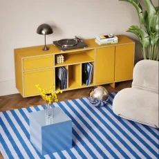 Sideboard in Yellow with Doors and Drawers Sideboard in Yellow with Doors and Drawers