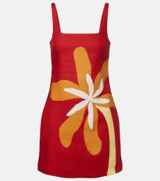 Siela floral linen minidress