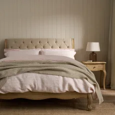 Sienna Beau Scroll Bed, Weathered Oak Natural, Super King