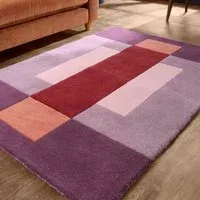 Sienna Block Rich Reds Rug