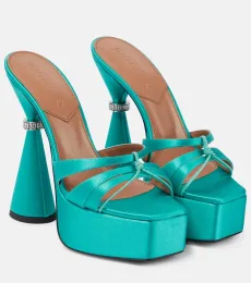Sienna satin platform mules Sienna satin platform mules
