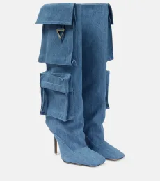 Sienna Tube denim knee-high boots Sienna Tube denim knee-high boots