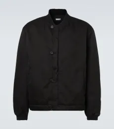 Silk and cotton bomber jacket Silk and cotton bomber jacket