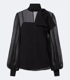 Silk-blend chiffon blouse Silk-blend chiffon blouse