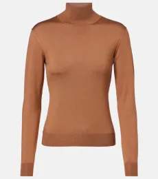 Silk-blend jersey sweater Silk-blend jersey sweater