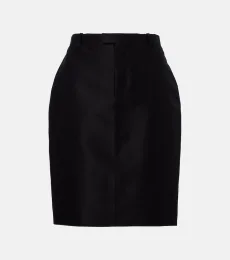 Silk miniskirt
