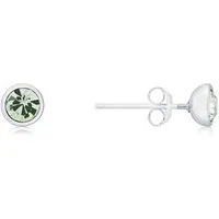 Silver August Stud Earrings