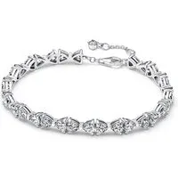 Silver Bow Chain Bracelet - 18cm Silver Bow Chain Bracelet - 18cm