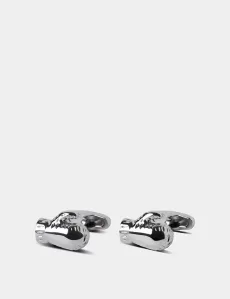 Silver Boxing Glove Cufflinks Rhodium Plain Men's Silver Boxing Glove Cufflinks Rhodium Plain Men's