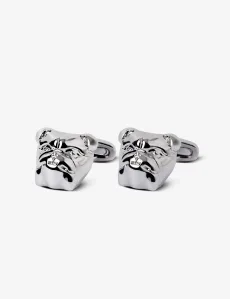 Silver Bulldog Cufflinks Rhodium Men's Silver Bulldog Cufflinks Rhodium Men's