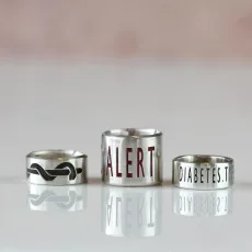 Silver Caduceus Medical Alert Bead Silver Caduceus Medical Alert Bead